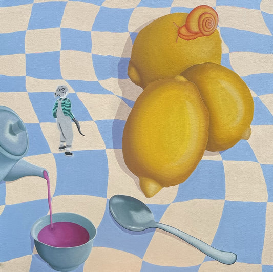 "Squid Girl Meets Lemon World" Fine Art Prints